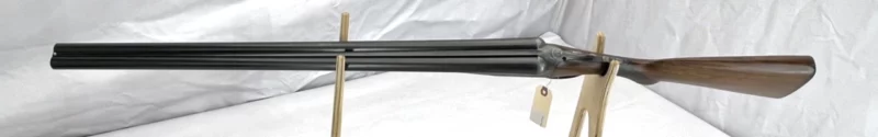 side by side 12ga shotgun British Arthur Turner Extractor Boxlock SN 11068 - Image 9