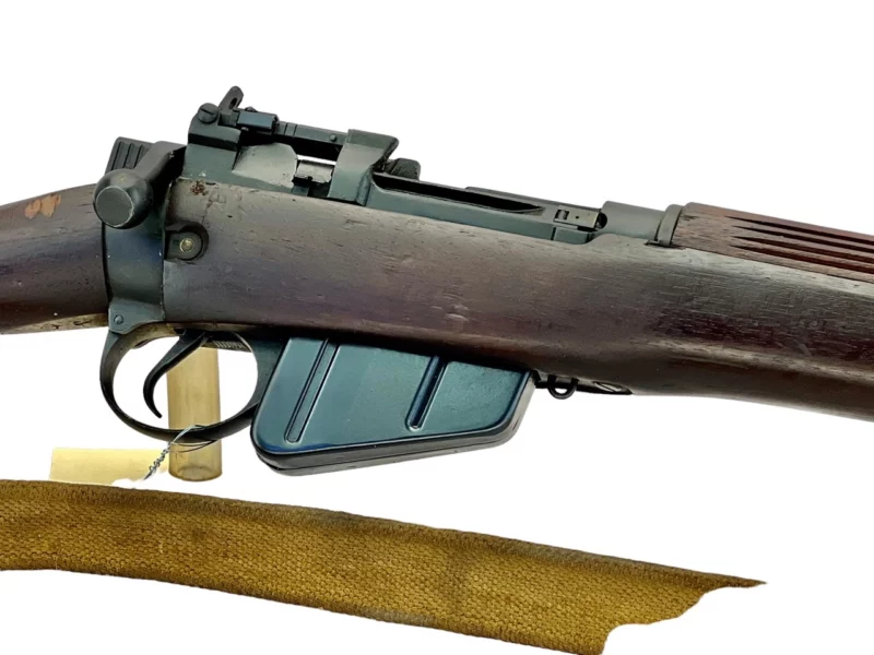 Navy Arms Enfield #4 Mk 1* .303 World War II French Resistance 1944 Dated "BT" marked matching serial number bolt PP 1468 - Image 11