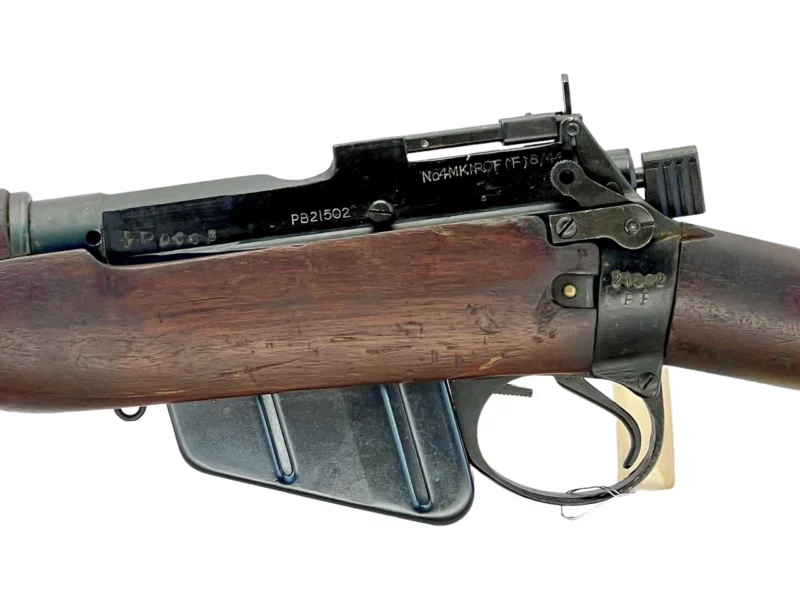 Navy Arms Enfield #4 Mk 1 .303 World War II French Resistance,1944 date "PP" marked, ROF(F) with matching bolt SN PP 0663 - Image 18