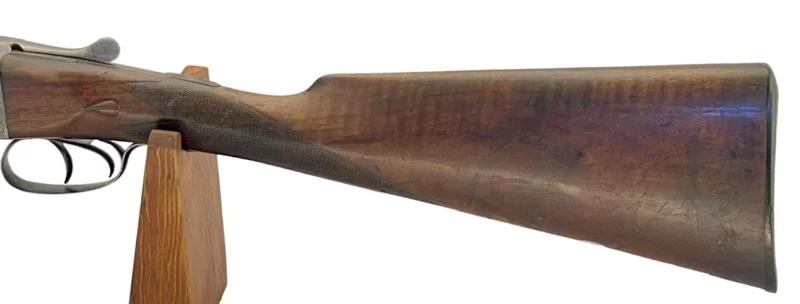 British Side by Side 12ga shotgun T Stensby & Co. Box Lock - Image 10