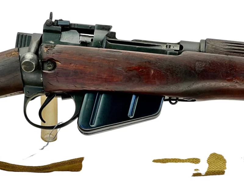 Navy Arms Enfield #4 Mk 1* .303 World War II French Resistance 1944 Dated "BS" and "PP" marked matching serial number bolt PP 1429 - Image 12