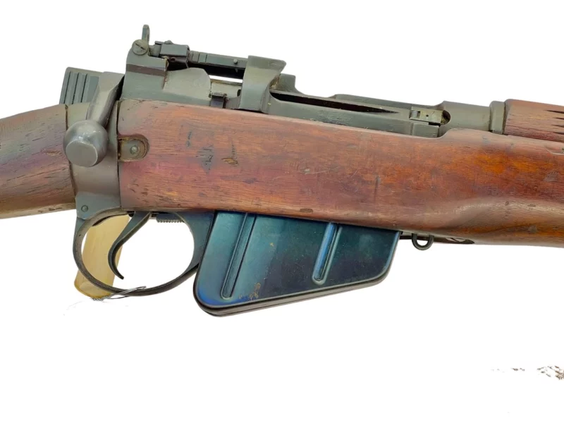 Navy Arms Enfield #4 Mk 1* .303 World War II French Resistance 1944 Dated "BS" and "PP" marked matching serial number bolt PP 1527 - Image 12