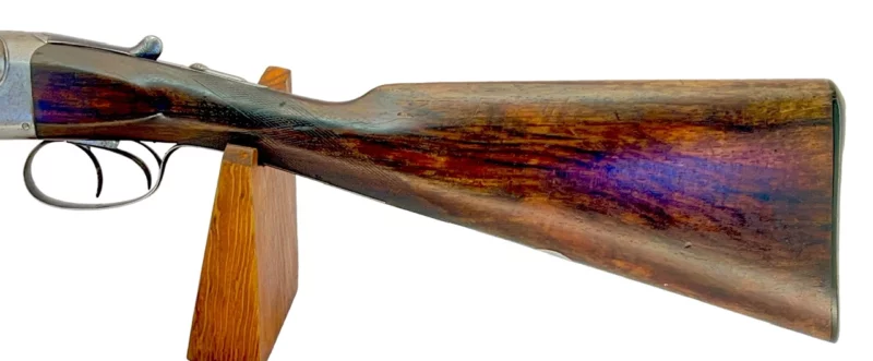 British Side by Side 12ga shotgun Westley Richards Boxlock Gold Letter - Image 8