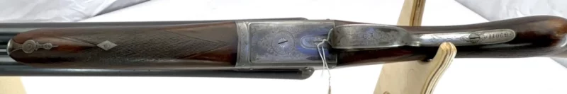 side by side 12ga shotgun British Arthur Turner Extractor Boxlock SN 11068 - Image 10