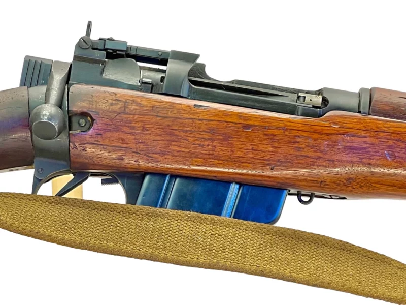 Navy Arms Enfield #4 Mk 1* .303 World War II French Resistance1944 Dated "BS" and "PP" marked non-matching serial number bolt PP 0126 - Image 12