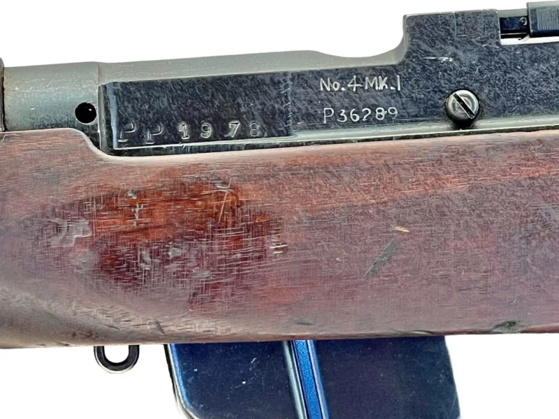 Navy Arms Enfield #4 Mk 1 .303 World War II French Resistance 1944 Dated consecutive serial numbered pair matching serial number bolt - Image 21