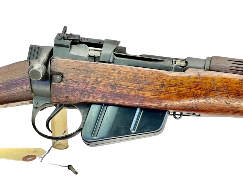 Navy Arms Enfield #4 Mk 1* .303 World War II French Resistance 1944 Dated "BS" and "PP" marked matching serial number bolt PP 0115 - Image 11