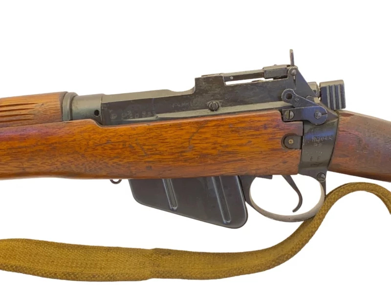 Navy Arms Enfield #4 Mk 1 .303 World War II French Resistance 1944 Dated "BT" and "PP" marked matching serial number bolt PP 1035 - Image 9