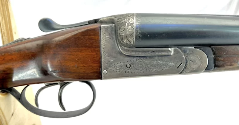 side by side 12ga shotgun Spanish Ejector Boxlock SN 13604 - Image 10