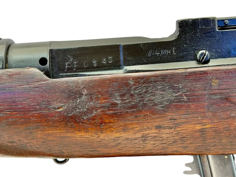 Navy Arms Enfield #4 Mk 1 .303 World War II French Resistance 1944 Dated "BT" and "PP" marked matching serial number bolt PP 0143 - Image 23