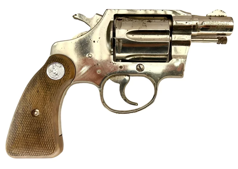 Colt Detective Special revolver 2" nickel .38 Spl., 2nd Issue, 1972 Mfg SN B51458 - Image 2