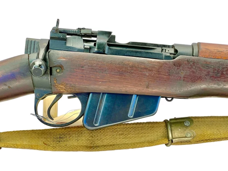 Navy Arms Enfield #4 Mk 1 .303 World War II French Resistance,1944 date "PP" marked, ROF(F) with matching bolt SN PP 1484 - Image 10