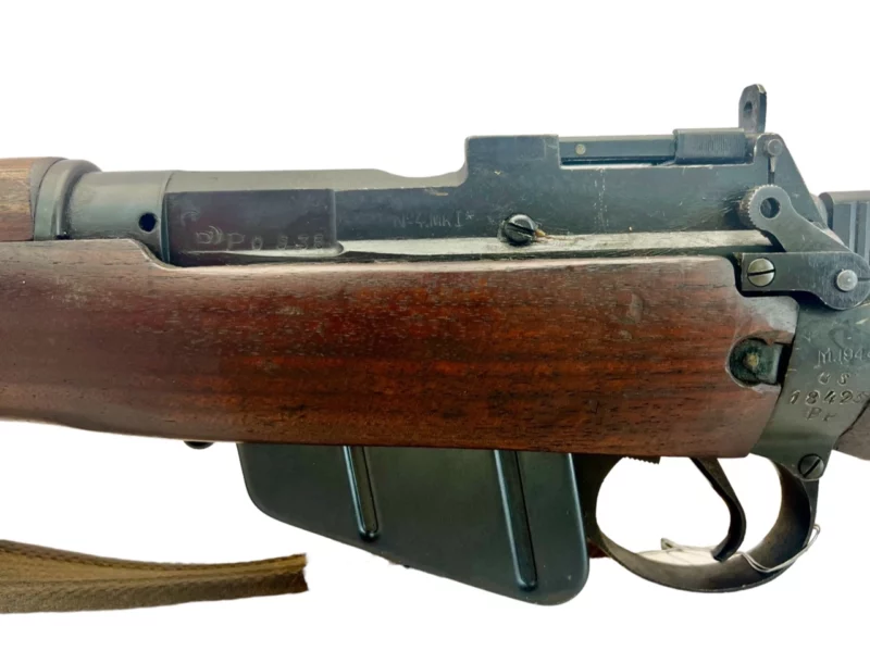 Navy Arms Enfield #4 Mk 1* .303 World War II French Resistance1944 Dated "BS" and "PP" marked non-matching serial number bolt PP 0935 - Image 20