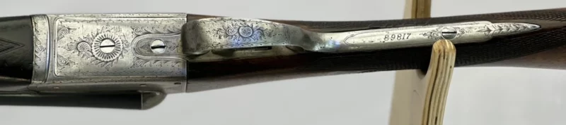 side by side 12ga shotgun M. Garnett and Son Extractor Boxlock SN 89817 - Image 8
