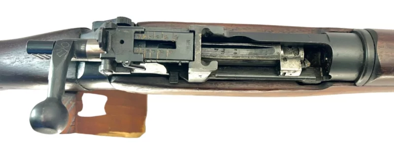 Navy Arms Enfield #4 Mk 1* .303 World War II French Resistance1944 Dated "BS" marked non-matching serial number bolt PP 1145 - Image 14