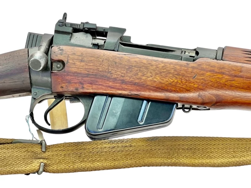 Navy Arms Enfield #4 Mk 1* .303 World War II French Resistance 1944 Dated "BS" marked matching serial number bolt PP 1390 - Image 13