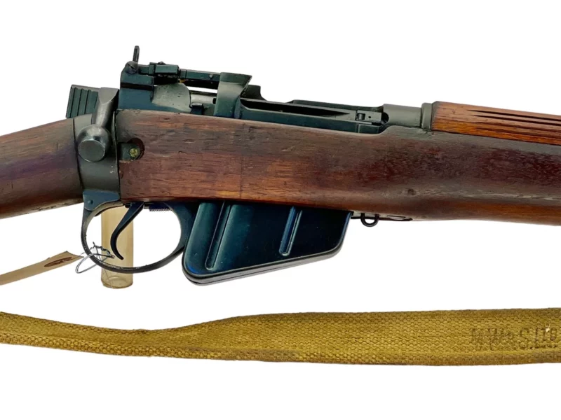 Navy Arms Enfield #4 Mk 1* .303 World War II French Resistance 1944 Dated "BS" marked matching serial number bolt PP 1394 - Image 11