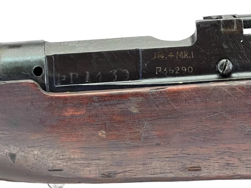 Navy Arms Enfield #4 Mk 1 .303 World War II French Resistance 1944 Dated consecutive serial numbered pair matching serial number bolt - Image 23