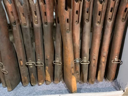1895 Chilean Mauser long rifle stock with metalwork