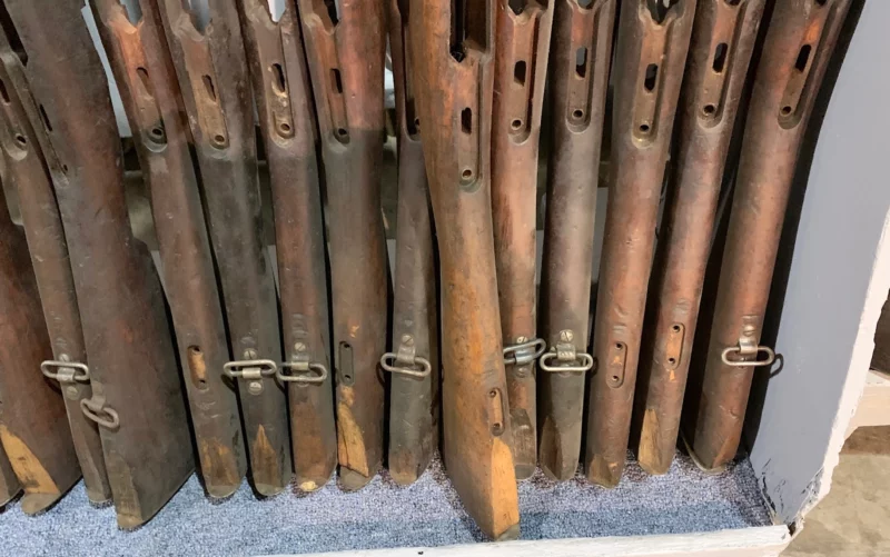 1895 Chilean Mauser long rifle stock with metalwork