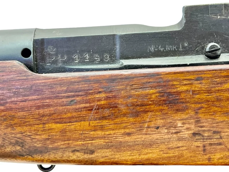 Navy Arms Enfield #4 Mk 1* .303 World War II French Resistance1944 Dated "BS" marked non-matching serial number bolt PP 1149 - Image 21