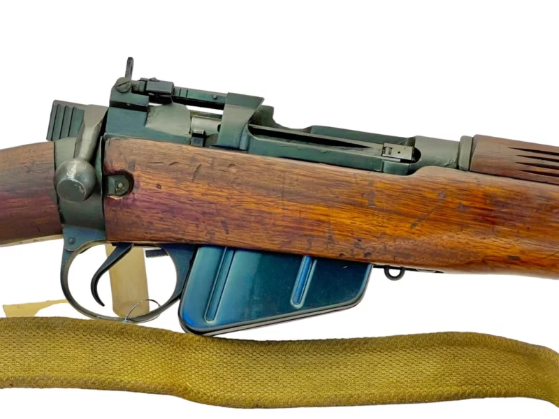 Navy Arms Enfield #4 Mk 1* .303 World War II French Resistance 1944 Dated "BS" and "PP" marked matching serial number bolt PP 1424 - Image 11