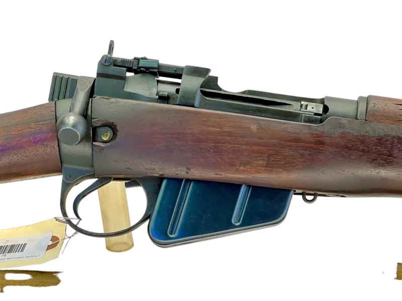Navy Arms Enfield #4 Mk 1* .303 World War II French Resistance 1944 Dated "BS" and "PP" marked matching serial number bolt PP 1481 - Image 11