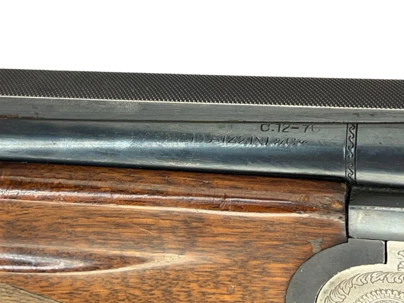 12ga O/U full side lock shotgun Emilio Rizzini Italian made single trigger VG condition - Image 13