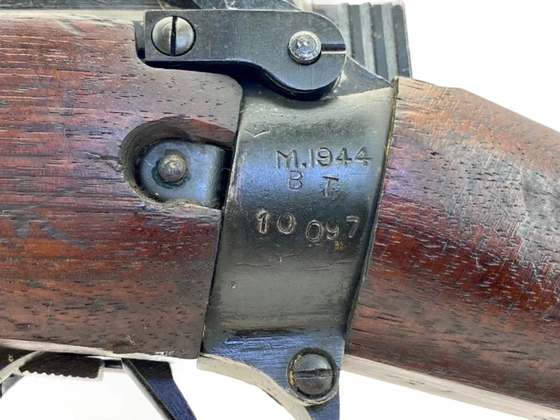 Navy Arms Enfield #4 Mk 1* .303 World War II French Resistance 1944 Dated "BT" marked matching serial number bolt PP 1012 - Image 9