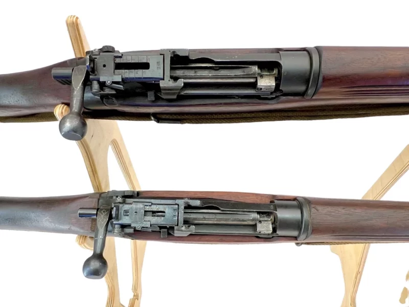 Navy Arms Enfield #4 Mk 1 .303 World War II French Resistance 1944 Dated consecutive serial numbered pair matching serial number bolt - Image 15