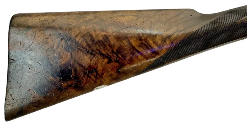 British Army & Navy sidelock side by side 12ga shotgun Damascus - Image 2