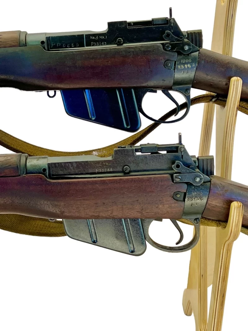 Navy Arms Enfield #4 Mk 1 .303 World War II French Resistance 1944 Dated consecutive serial numbered pair matching serial number bolt - Image 22