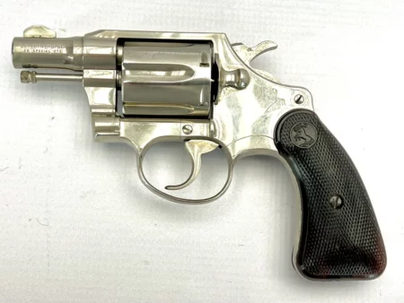 Colt Detective Special revolver 2" nickel .38 Spl., 2nd Issue, 1964 Mfg., SN 840828