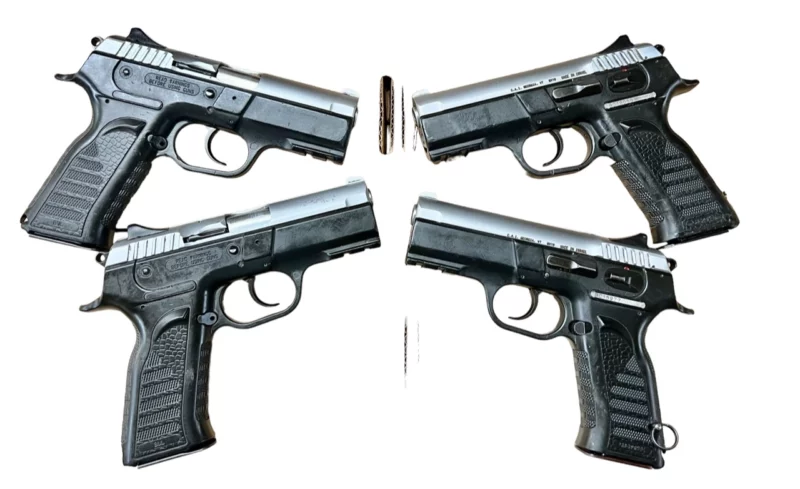 Israeli BUL Cherokee 2-tone 9mm, 16-rd mags, Pic Rail, round triggerguard, B-grade