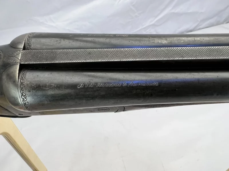 side by side 12ga shotgun AYA Yeoman Boxlock SN 533801 - Image 5