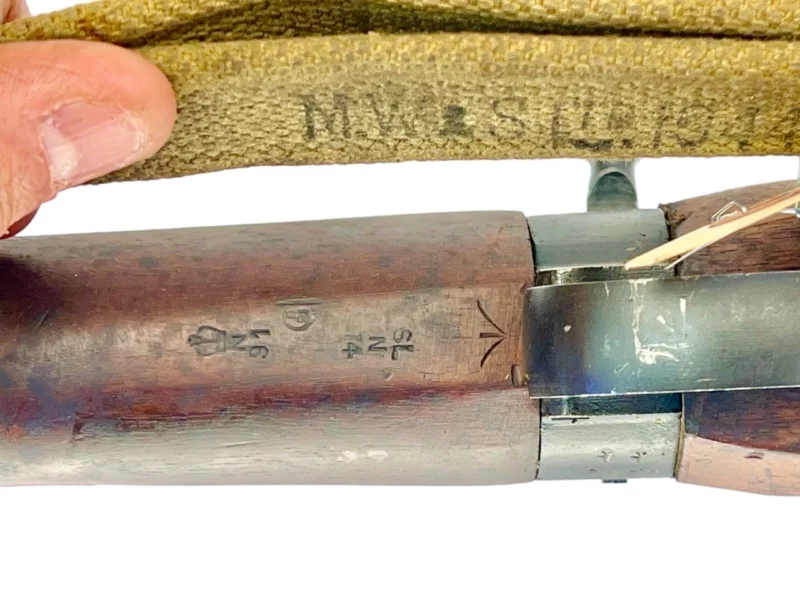 Navy Arms Enfield #4 Mk 1* .303 World War II French Resistance 1944 Dated "BS" and "PP" marked matching serial number bolt PP 1723 - Image 23