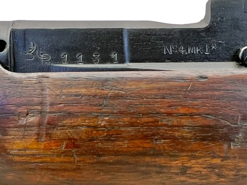 Navy Arms Enfield #4 Mk 1* .303 World War II French Resistance 1944 Dated "BS" marked matching serial number bolt PP 1131 - Image 21