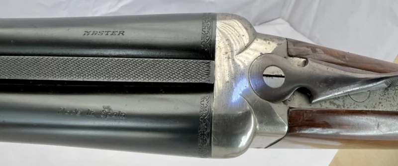 side by side 12ga shotgun Spanish Master Boxlock SN 135759 - Image 3