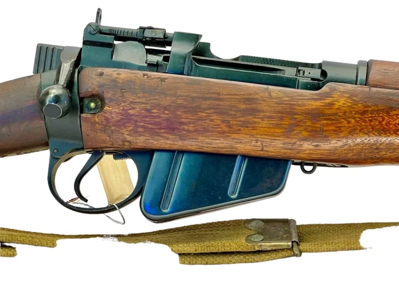 Navy Arms Enfield #4 Mk 1 .303 World War II French Resistance,1944 date "PP" marked, ROF(F) with matching bolt SN PP 0689 - Image 9