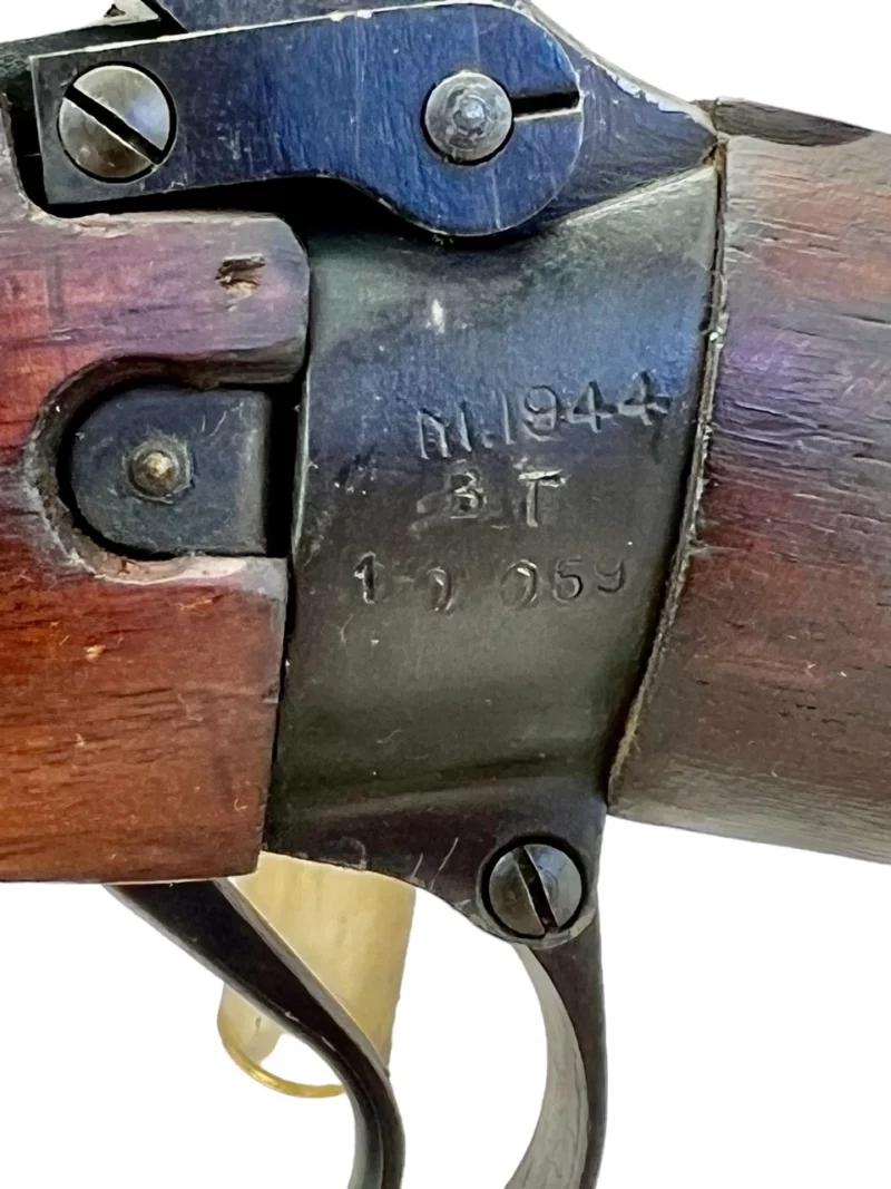 Navy Arms Enfield #4 Mk 1* .303 World War II French Resistance 1944 Dated "BT" marked non-matching SN bolt PP 1124 - Image 21
