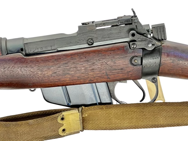 Navy Arms Enfield #4 Mk 1* .303 World War II French Resistance 1944 Dated "BS" marked matching serial number bolt PP 1861 - Image 20