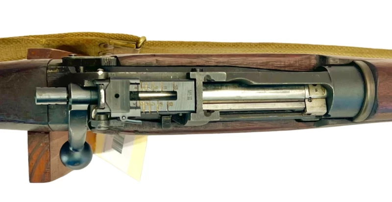 Navy Arms Enfield #4 Mk 1* .303 World War II French Resistance 1944 Dated "BT" marked non-matching SN bolt PP 1801 - Image 15