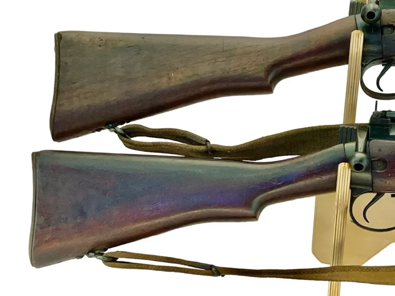 Navy Arms Enfield #4 Mk 1 .303 World War II French Resistance 1944 Dated consecutive serial numbered pair matching serial number bolt - Image 10