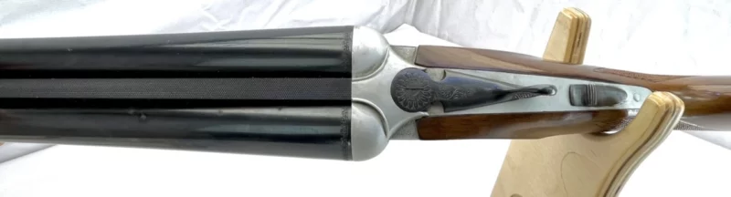 side by side 12ga shotgun Spanish Erbi Ejector Boxlock SN 112414 - Image 8
