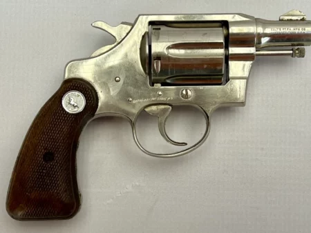 Colt Detective Special revolver 2" nickel .38 Spl., 2nd Issue 1956 Mfg SN 683876