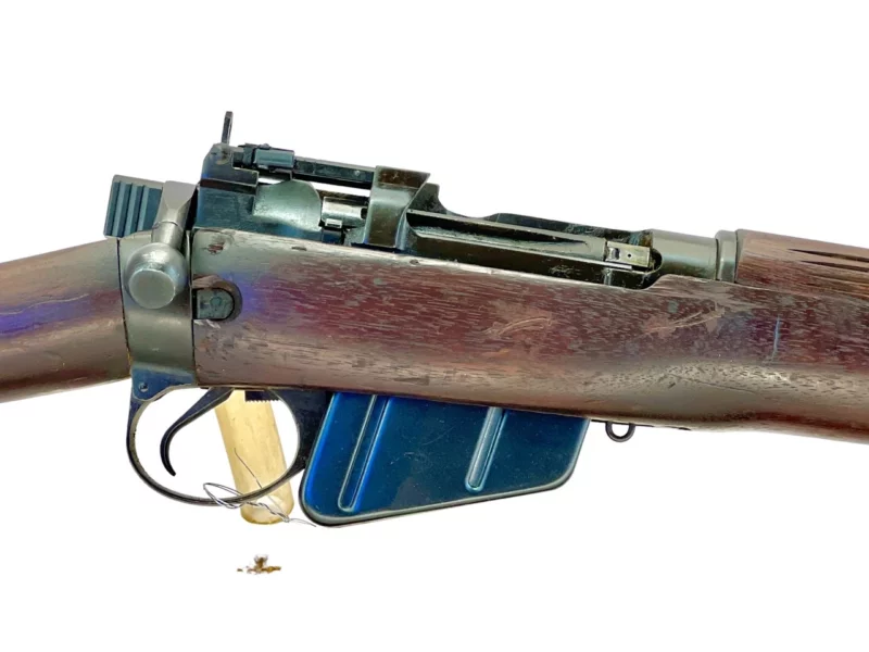 Navy Arms Enfield #4 Mk 1* .303 World War II French Resistance 1944 Dated "BS" and "PP" marked matching serial number bolt PP 0213 - Image 12