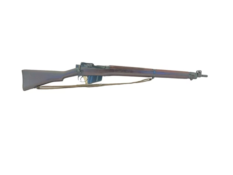 Navy Arms Enfield #4 Mk 1* .303 World War II French Resistance 1944 Dated "BS" and "PP" marked matching serial number bolt PP 1818 - Image 9