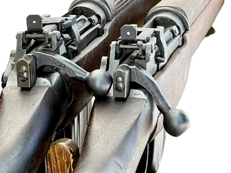 Navy Arms Enfield #4 Mk 1 .303 World War II French Resistance 1944 Dated duplicate serial numbered pair 35510/35510 - Image 14