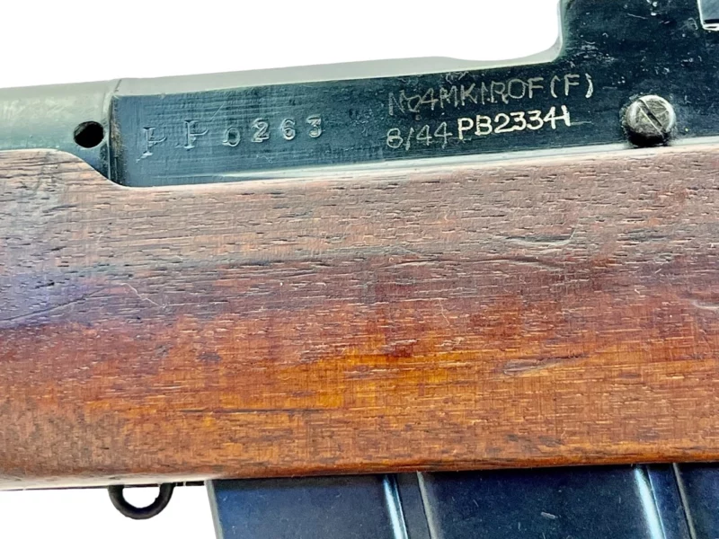 Navy Arms Enfield #4 Mk 1 .303 World War II French Resistance,1944 date "PP" marked, ROF(F) with matching bolt SN PP 0263 - Image 20