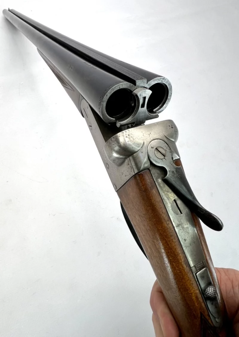 side by side 12ga shotgun Spanish Master Boxlock SN 102212 - Image 10